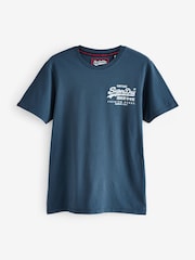 Superdry Blue Dark Relaxed VL Tokyo T-Shirt - Image 1 of 2