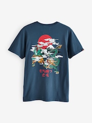 Superdry Blue Dark Relaxed VL Tokyo T-Shirt - Image 2 of 2