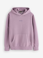Superdry Purple Micro Logo Hoodie - Image 1 of 2