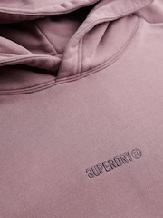 Superdry Purple Micro Logo Hoodie - Image 2 of 2