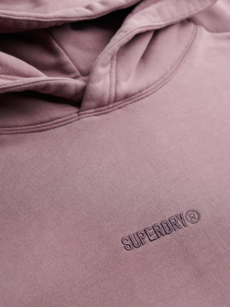 Superdry Purple Micro Logo Hoodie - Image 2 of 2