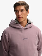 Superdry Purple Micro Logo Hoodie - Image 4 of 6