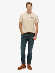 Superdry Cream Lo-Fi Outdoors Relaxed T-Shirt - Image 3 of 7