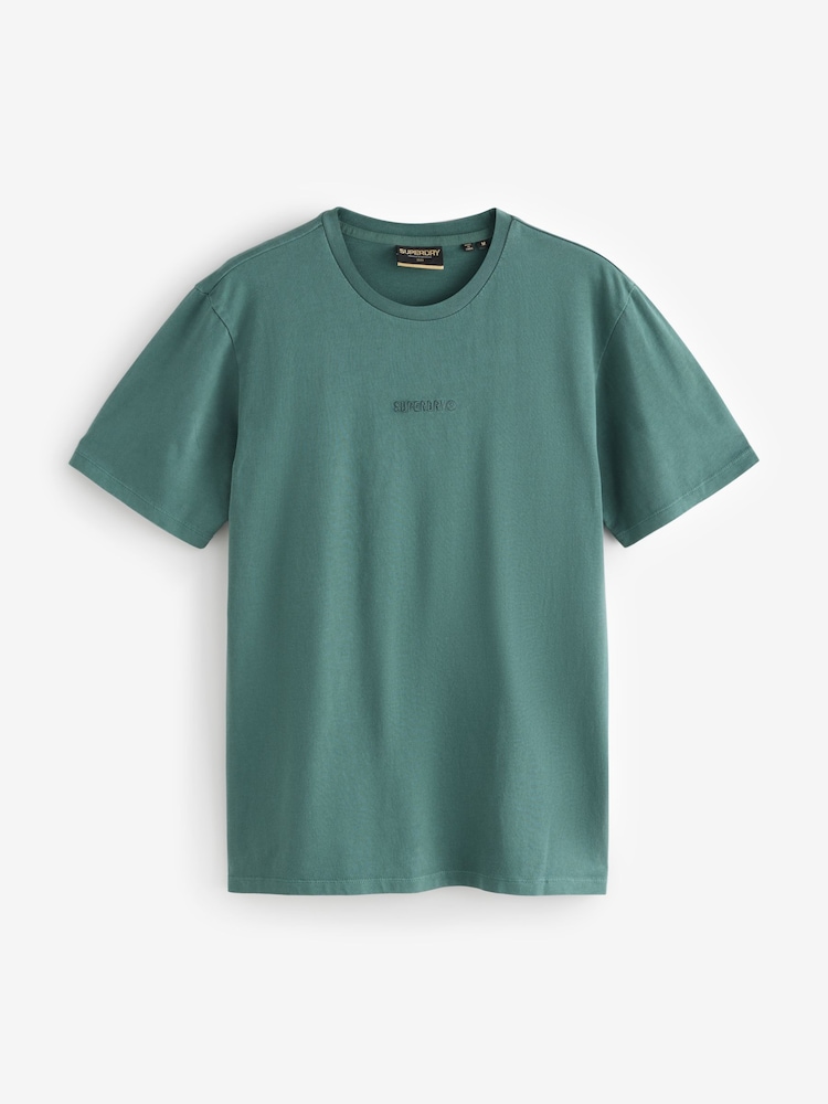 Verde - Superdry Micro Logo T-Shirt - Imagen 1 de 1