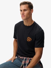 Azul - Superdry Merchant Graphic Print T-Shirt - Imagen 2 de 6