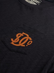 Azul - Superdry Merchant Graphic Print T-Shirt - Imagen 6 de 6