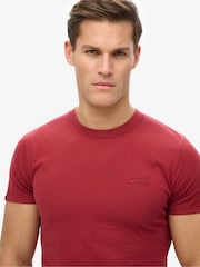 Rot - Superdry Essential T-Shirt mit Logostickerei - Bild 3 von 4