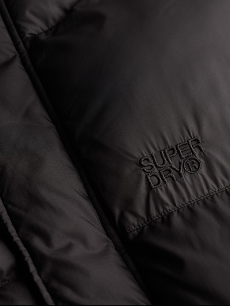 Superdry Black Tech Padded Gilet - Image 10 of 10 Superdry Black Tech Padded Gilet - Image 10 of 10