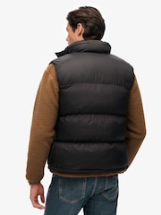 Superdry Black Tech Padded Gilet - Image 4 of 10