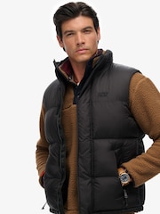 Superdry Black Tech Padded Gilet - Image 5 of 10