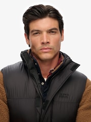 Superdry Black Tech Padded Gilet - Image 7 of 10