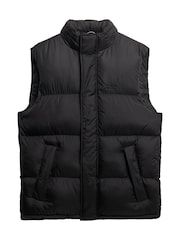 Superdry Black Tech Padded Gilet - Image 9 of 10