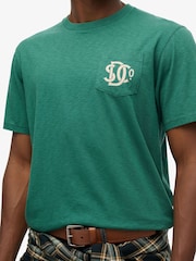 Superdry Green Merchant Graphic Print T-Shirt - Image 3 of 7