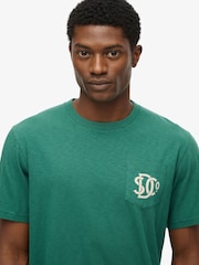 Superdry Green Merchant Graphic Print T-Shirt - Image 4 of 7