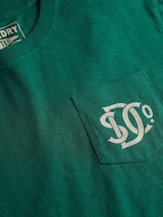 Superdry Green Merchant Graphic Print T-Shirt - Image 7 of 7