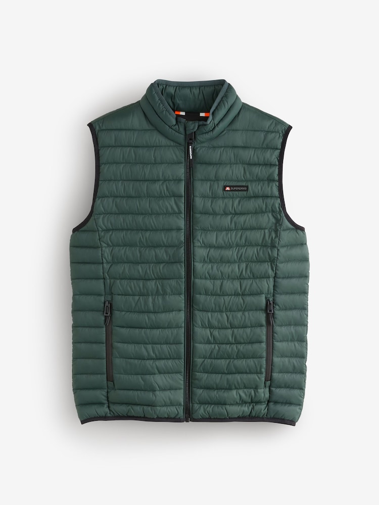 Superdry Green Fuji Lite Padded Gilet - Image 1 of 2