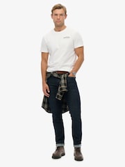 Blanco - Superdry Relaxed British Design T-Shirt - Imagen 3 de 5