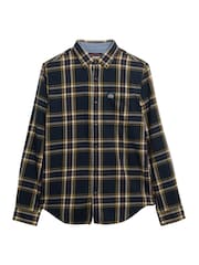 Superdry Blue Cotton Lumberjack Shirt - Image 1 of 2
