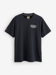 Superdry Black Loose Work Tab T-Shirt - Image 1 of 1