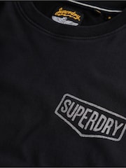 Superdry Black Work Tab Loose T-Shirt - Image 6 of 6