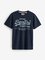 Superdry Blue VL Classic T-Shirt - Image 1 of 2