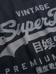 Superdry Blue VI Classic T-Shirt - Image 6 of 6