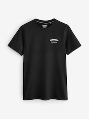 Superdry Black Relaxed British Design T-Shirt - Image 1 of 1