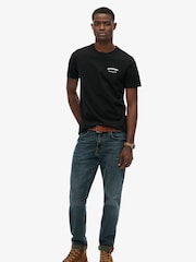 Negro - Superdry Relaxed British Design T-Shirt - Imagen 3 de 6