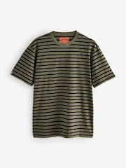 Superdry Green Merchant Stripe T-Shirt - Image 1 of 1