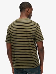 Grün - Superdry Merchant Stripe T-Shirt - Bild 2 von 6