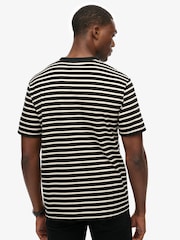 Schwarz - Superdry Merchant Stripe T-Shirt - Bild 2 von 5