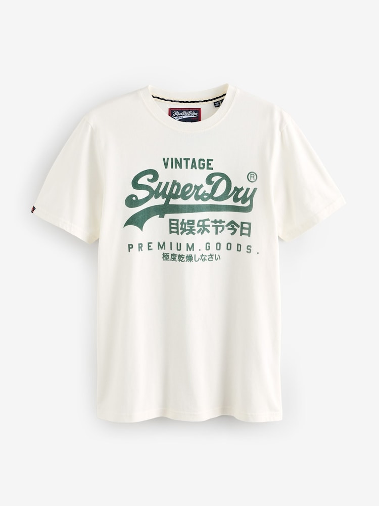 Superdry White VL Classic T-Shirt - Image 1 of 2