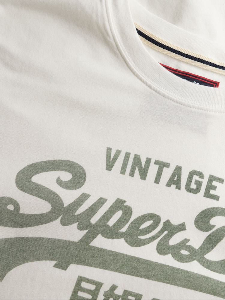 Superdry White VL Classic T-Shirt - Image 2 of 2