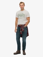Superdry White VI Classic T-Shirt - Image 3 of 5