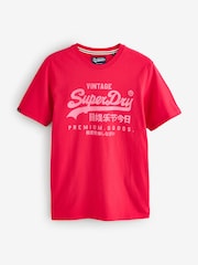 Vermelho - Camiseta Superdry VL Classic - Imagem 1 de 2