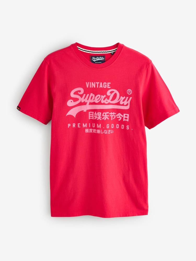 Vermelho - Camiseta Superdry VL Classic - Imagem 1 de 2