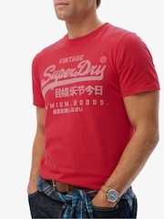 Superdry Red VI Classic T-Shirt - Image 3 of 6