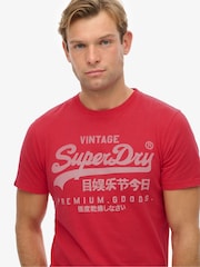 Superdry Red VI Classic T-Shirt - Image 4 of 6