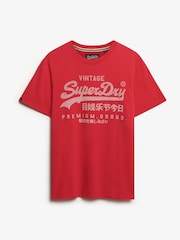 Superdry Red VI Classic T-Shirt - Image 5 of 6
