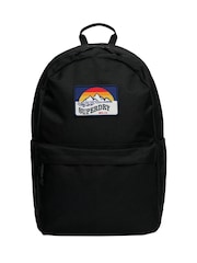 Superdry Black Classic Patch Montana Backpack - Image 1 of 8