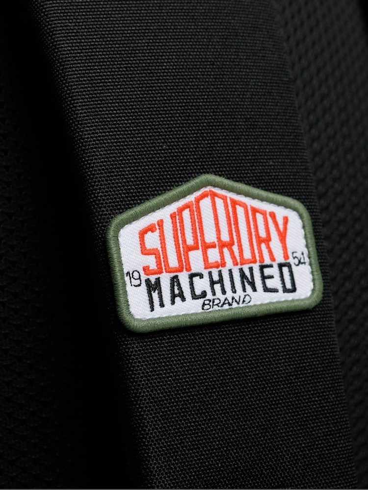Superdry Black Classic Patch Montana Backpack - Image 8 of 8