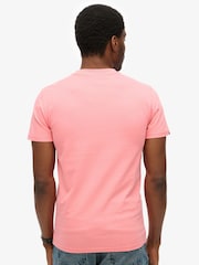 Superdry Pink Essential Logo Embroidery T-Shirt - Image 3 of 5