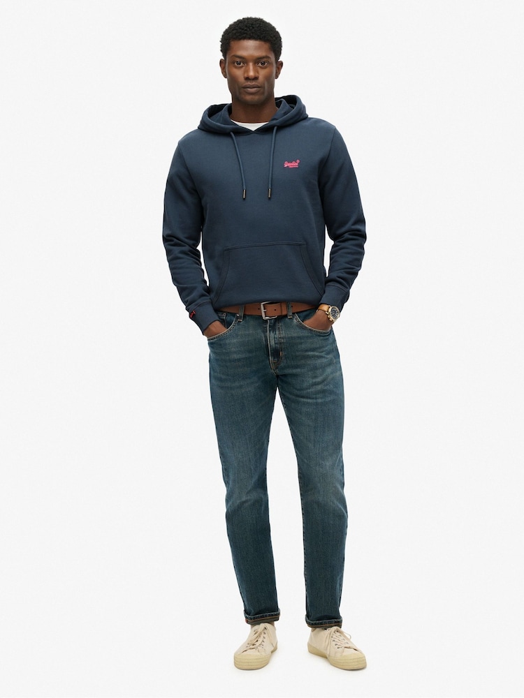 Buy Superdry Navy Blue Essential Logo Hoodie from Next USA