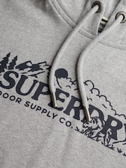 Superdry Grey Relaxed Outdoor Scene Hoodie - Image 2 of 2