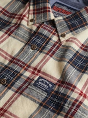 Branco - Camisa de algodão lenhador Superdry - Imagem 2 de 2
