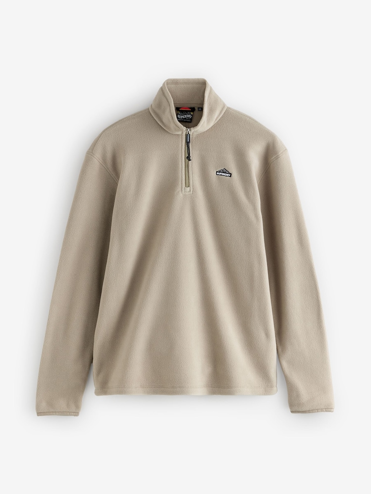 Natural - Superdry Polar Half Zip - Imagem 1 de 2