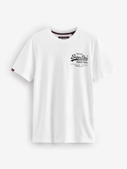 Superdry White Relaxed VL Tokyo T-Shirt - Image 1 of 2