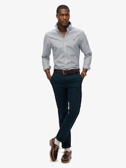 Superdry Blue Classic Oxford Long Sleeve Shirt - Image 2 of 5