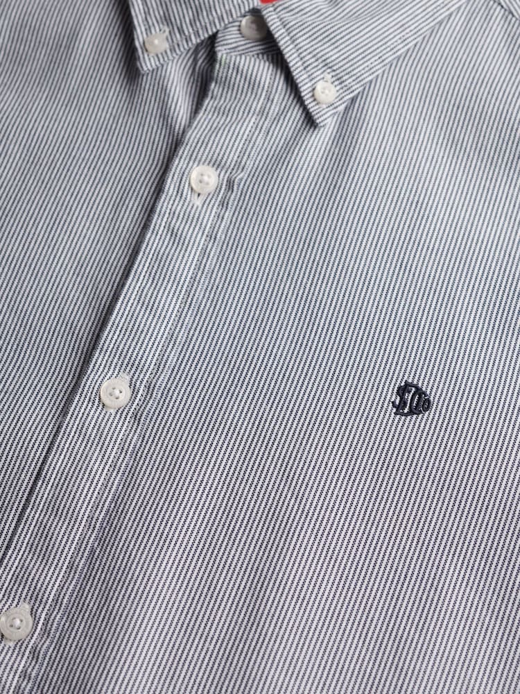 Superdry Blue Classic Oxford Long Sleeve Shirt - Image 5 of 5