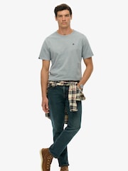 Superdry Navy Blue Essentials Relaxed 100% Cotton T-Shirt - Image 2 of 5